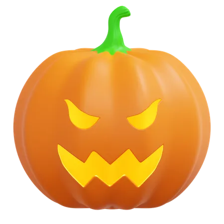 Pumpkin 3 D Icon Halloween Illustration 3D Icon