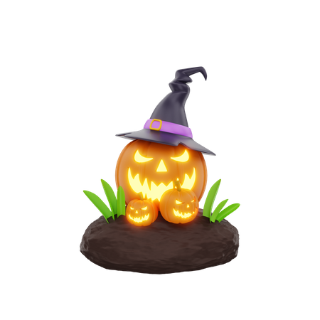 Halloween Pumpkin  3D Icon