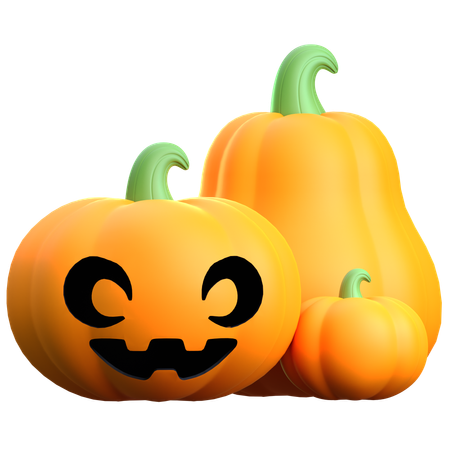 Halloween Pumpkin  3D Icon