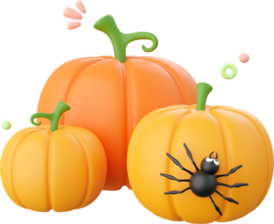 Halloween Pumpkin  3D Icon