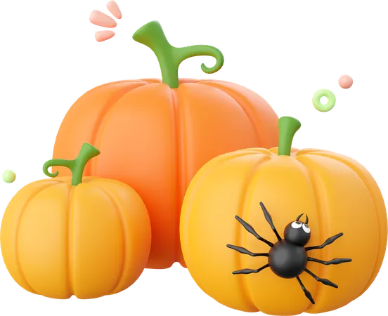 Halloween Pumpkin  3D Icon