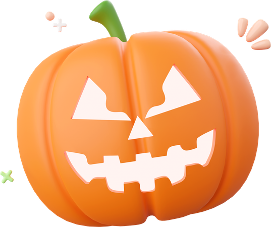 Halloween Pumpkin  3D Icon