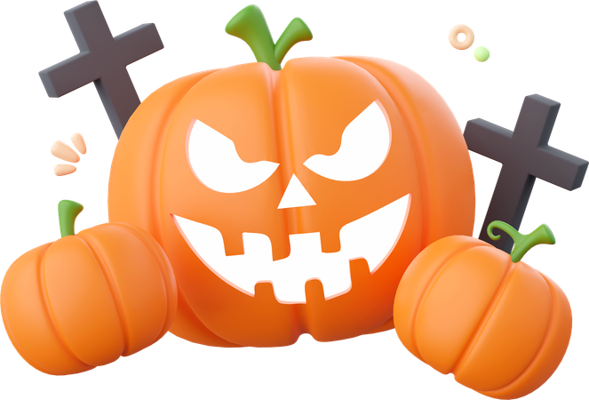 Halloween Pumpkin  3D Icon