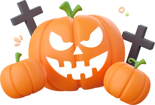 Halloween Pumpkin  3D Icon