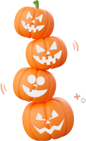 Halloween Pumpkin  3D Icon