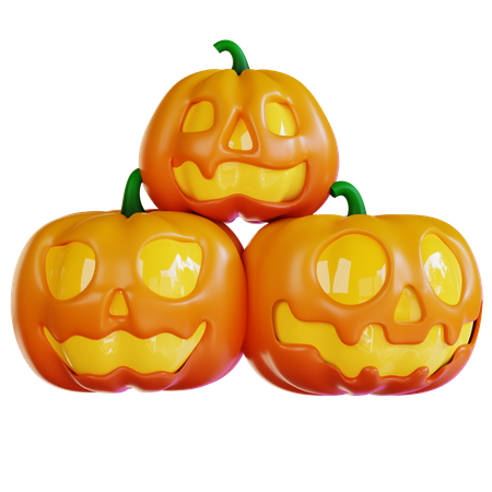 Halloween Pumpkin  3D Icon