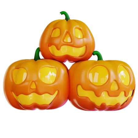 Halloween Pumpkin  3D Icon