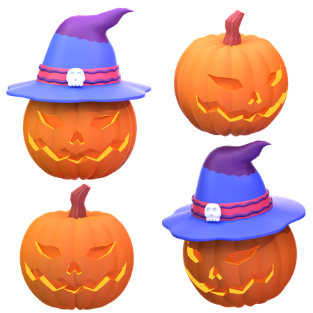 Halloween Pumpkin  3D Icon