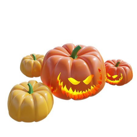 Halloween Pumpkin  3D Illustration