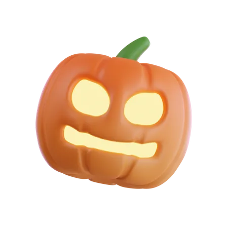 Halloween Pumpkin 3 D Illustration 3D Icon