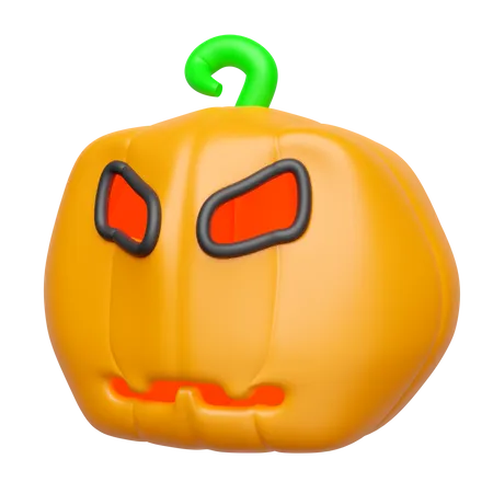 3 D Halloween Holiday Party With Pumpkin Isolated 3D Icon