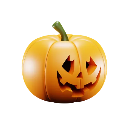 Halloween Pumpkin 3 D Icon 3D Icon