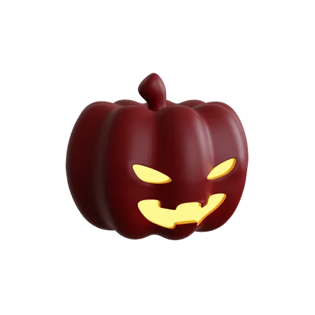 Icon Halloween Red Color 3D Icon