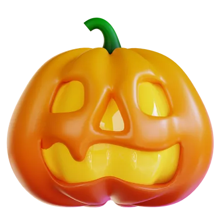 3 D Illustration Of Halloweens Pumpkin 3D Icon