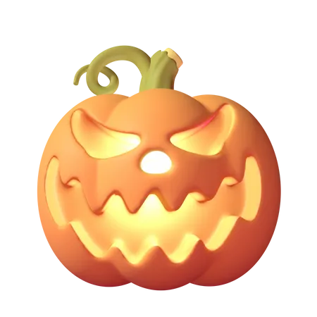 Get Into The Spooky Spirit With Our Creepy Halloween Carved Pumpkin 3 D Icon This Intricately Designed Pumpkin Is Perfect For Adding A Touch Of Eerie Charm To Your Halloween Themed Designs And Decorations 3D Icon
