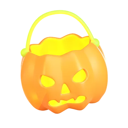 3 D Halloween Pumpkin Lantern Isometric Icon 3D Icon