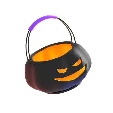 Halloween Pumpkin Bag 3 D Icon 3D Icon