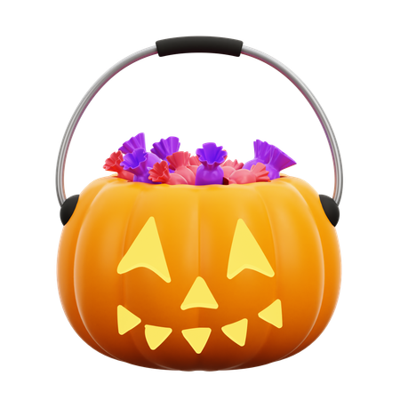 Halloween Pumpkin Candy  3D Icon