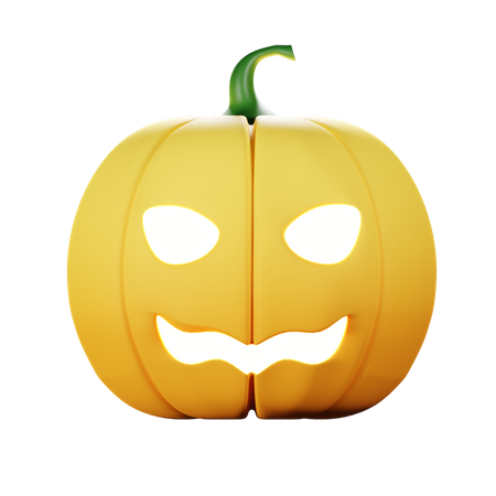 Halloween Pumpkin Smile  3D Icon