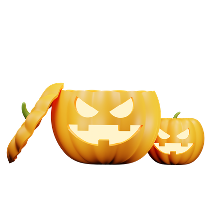Halloween pumpkins  3D Icon