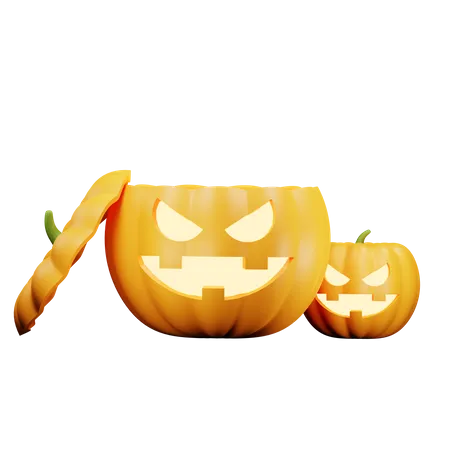 Halloween pumpkins  3D Icon