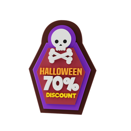 Halloween-Rabatt  3D Sticker