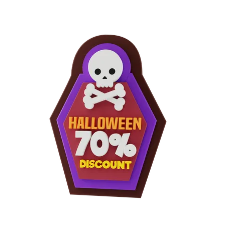 Halloween-Rabatt  3D Sticker