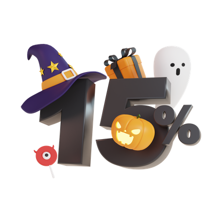 Halloween-Rabattverkauf  3D Icon