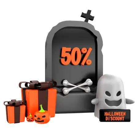 Réduction d'Halloween  3D Icon