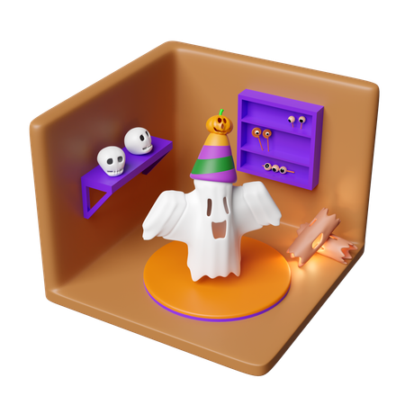 Halloween Room  3D Icon