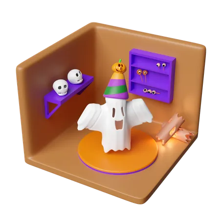 Halloween Room  3D Icon