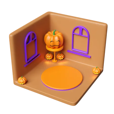 Halloween Room  3D Icon