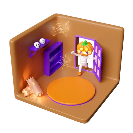 Halloween Room  3D Icon