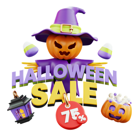 Halloween Sale  3D Icon