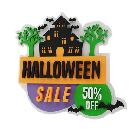 Halloween Sale  3D Sticker