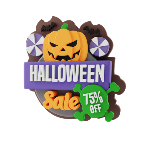 Halloween Sale  3D Sticker