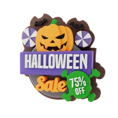 Halloween Sale  3D Sticker