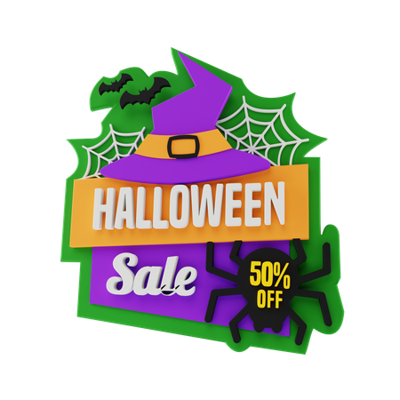 Halloween Sale  3D Sticker