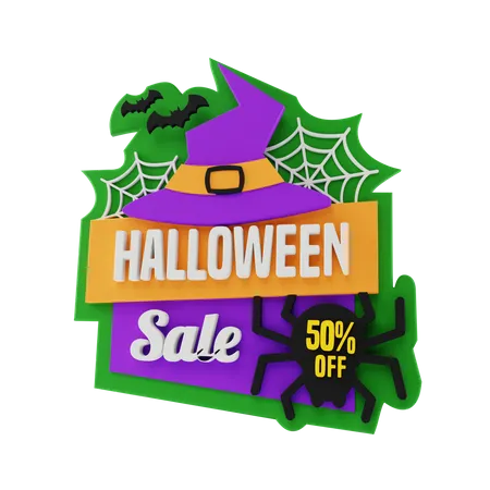 Halloween Sale  3D Sticker