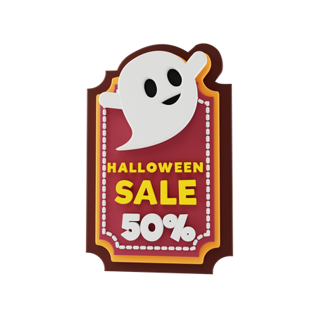 Halloween Sale  3D Sticker