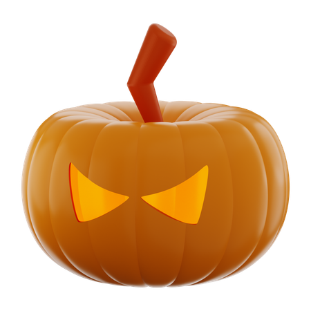 Halloween Scary Pumpkin  3D Icon