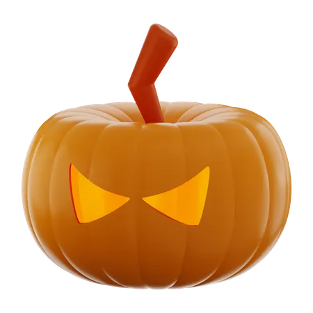 Halloween Scary Pumpkin  3D Icon