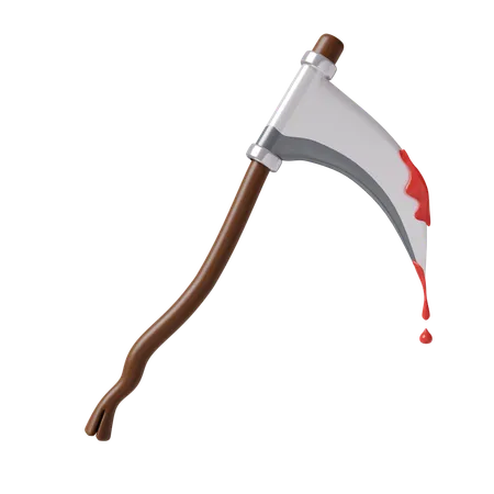 Halloween Scythe  3D Icon