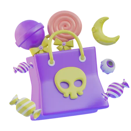 Halloween-Shopping  3D Icon