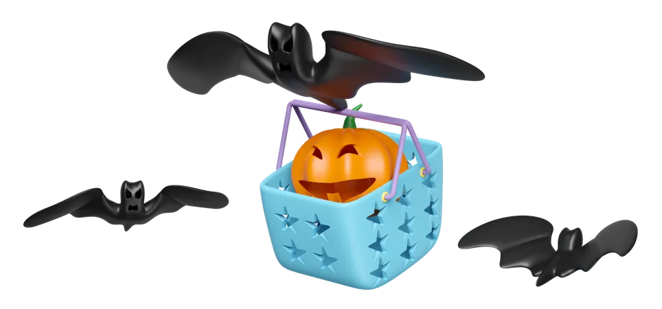 Halloween Shopping  3D Icon