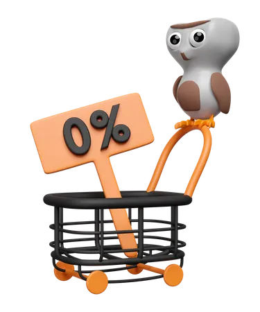 Halloween Shopping  3D Icon