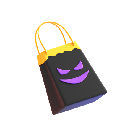 Halloween Shopping Bag  3D Icon