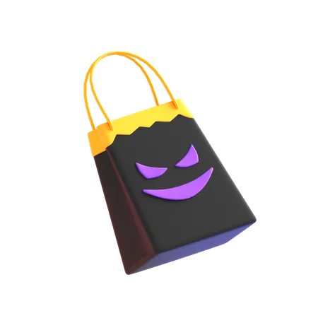 Halloween Shopping Bag 3 D Icon 3D Icon