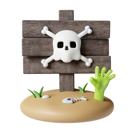Halloween Sign  3D Icon