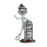 skeleton showing banner emoji 3d